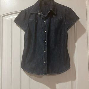 GAP Dark Blue Denim Top